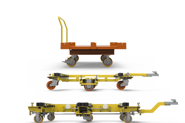 tugger cart steering