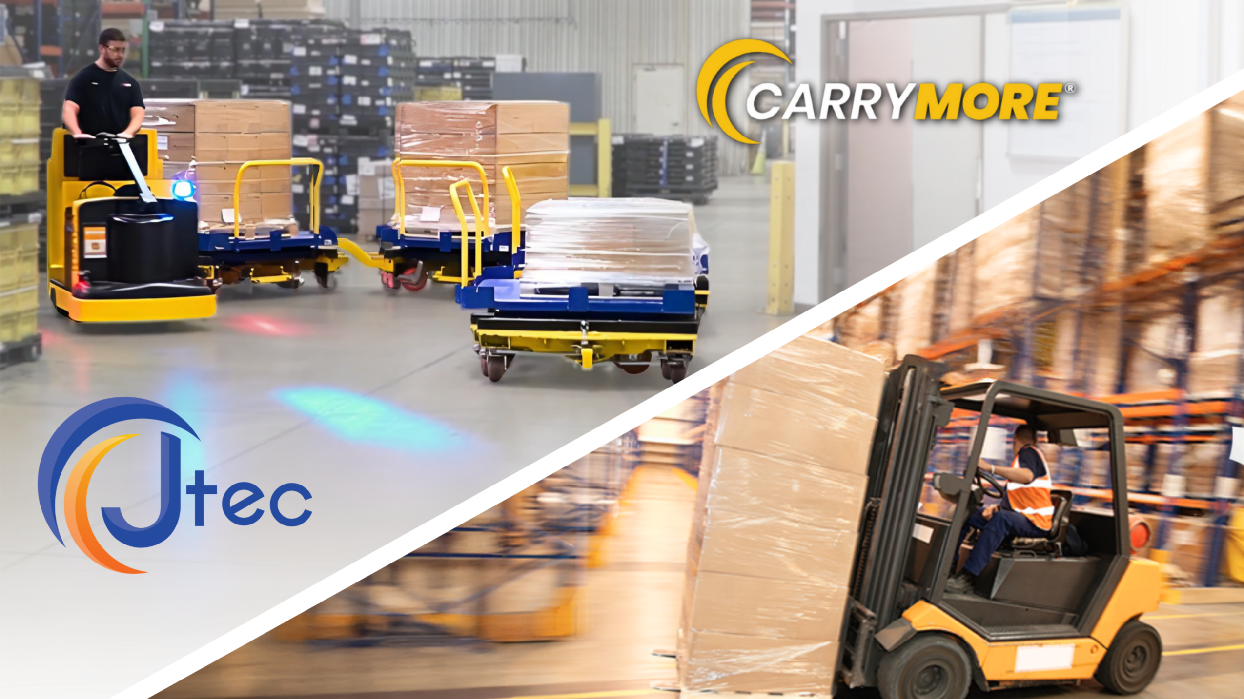 industrial tugger carts vs forklifts