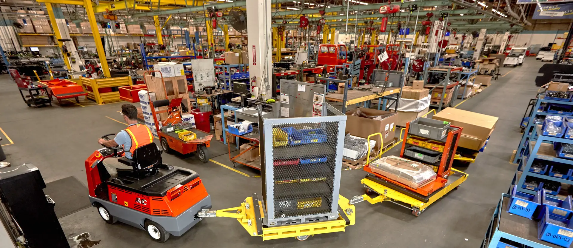 industrial tugger carts for workplace safety